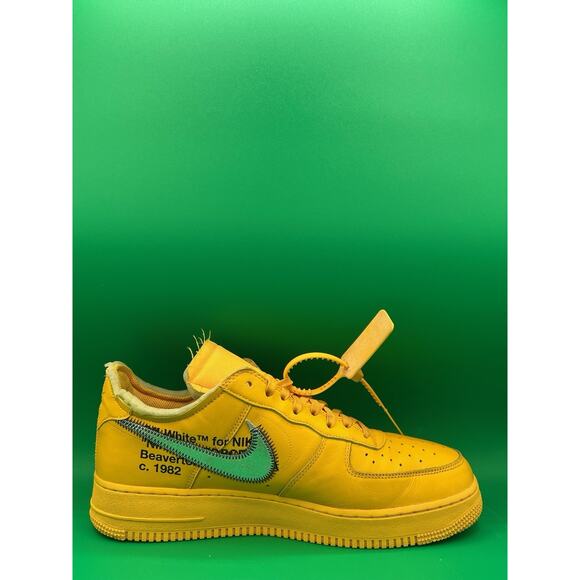 Nike Air Force One 1 Low Off White ICA University Gold Sz 11.5 OG Box DD1876-700 main image 6